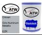 Preview: Citroen, Gris Aluminum Metallic, EZR: 500ml Lackdose, von ATW Autoteile West.